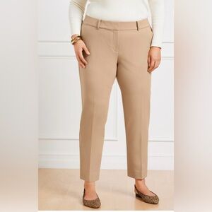Talbots Straight Leg Ankle Pants in Beige